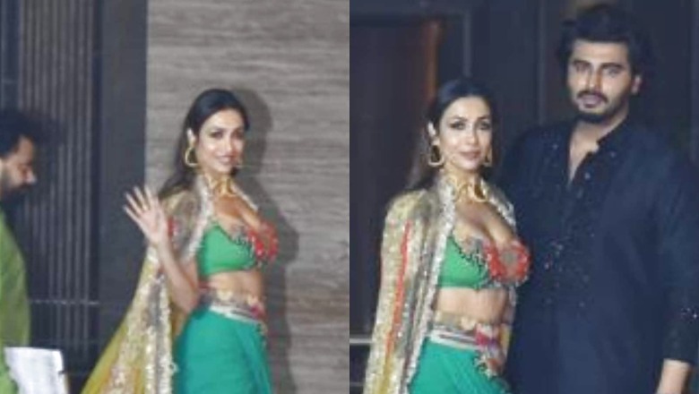 Malaika Arora Serves Jaw-dropping Look As She Attends Sonam Kapoor's Diwali Bash With Arjun Kapoor