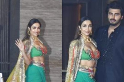 Malaika Arora Serves Jaw-dropping Look As She Attends Sonam Kapoor's Diwali Bash With Arjun Kapoor
