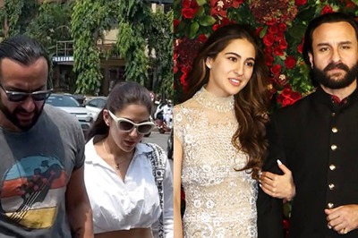 Saif Ali Khan and Sara Ali Khan Kick Off Weekend Shenanigans In Style, Go On A Father-Daughter Lunch Date | Watch