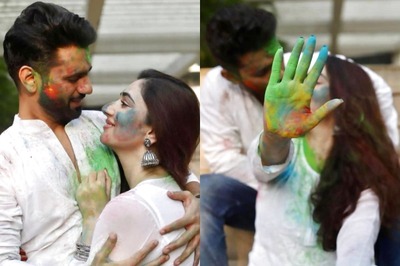 Rahul Vaidya Steals a Kiss from Disha Parmar As They Celebrate Holi Together, See Pics