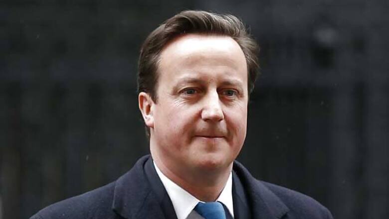 David Cameron arrives in Kolkata