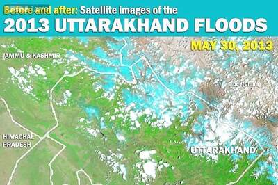 2013 Uttarakhand floods: Dramatic before and after animated satellite image