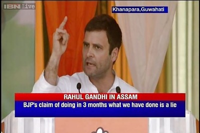 Rahul hits out at Modi, says BJP making false promises