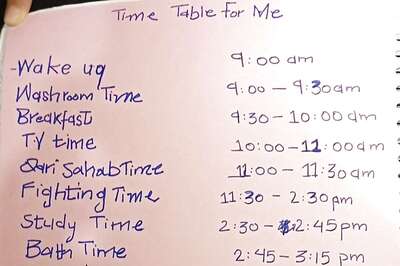 '3 Hours Of Fighting': This 6-Year-Old's Time Table Is Simply Adorable