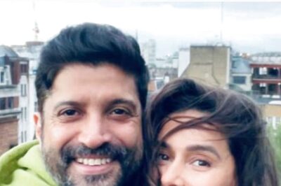 Farhan Akhtar Shares Pic of 'Grumpy' Shibani Dandekar, Asks 'No Christmas Cheer?'