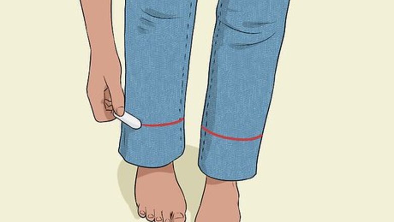 How to Hem Jeans with Hot Glue