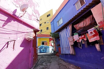 Street Art Brings Colour to Rundown Beirut Suburb