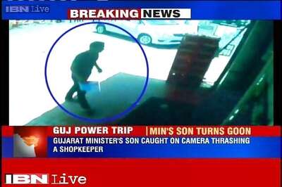 Caught on camera: Gujarat Minister's son thrashes a shopkeeper in Gandhinagar