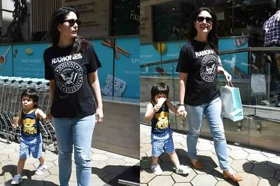 Taimur Relishes His Ice-cream as He Steps Out with Kareena Kapoor and Saif Ali Khan, See Pics