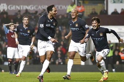 Lescott scores as Man City beat Aston Villa