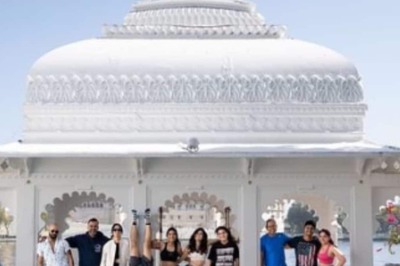 Ira Khan, Nupur Shikhare Kickstart Udaipur Wedding Festivities With Handstands, Mithila Palkar Joins Them