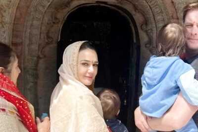 Preity Zinta Visits Shimla’s Hateshwari Mata Temple With Family