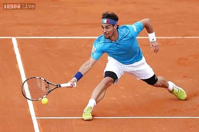Fognini gives Italy lead over Britain in Davis Cup
