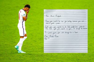 A Hero! Marcus Rashford Receives Emotional Letter of Support from 9-year-old