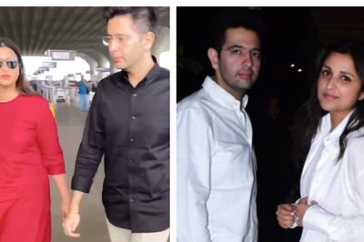 Parineeti Chopra Sports Traditional Wear As She Gets Spotted With Raghav Chadha At The Airport; Watch