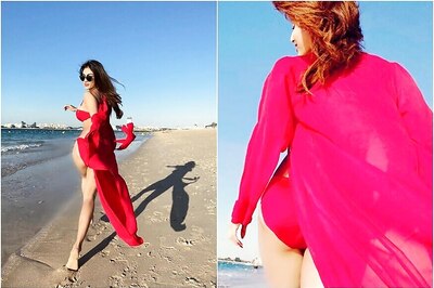Mouni Roy Looks Stunning in Red Bikini, See Pics
