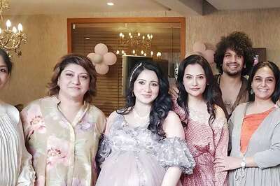 In Pics: Kannada Actress Harshika Poonacha's Baby Shower