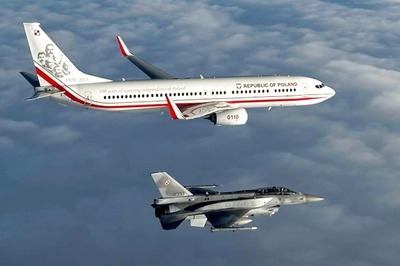 Watch: Poland National Football Team Escorted by F-16 Fighter Jets on Way to FIFA World Cup