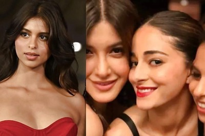 Suhana Khan Looks Stunning In A Red, Strapless Gown; BFFs Ananya Panday, Shanaya Kapoor Go 'Wow'