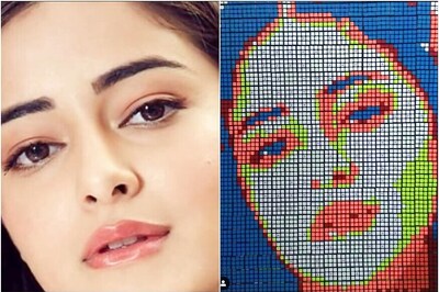 Ananya Panday Shares Her Artwork Rendered in Rubik's Cubes, See Pic