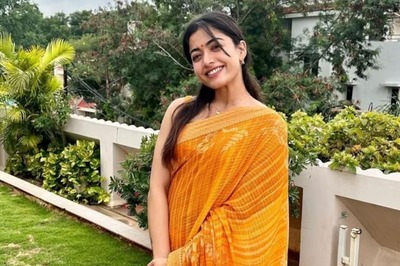 At Her Assistant's Wedding, Rashmika Mandanna Steals The Show In Elegant Georgette Saree