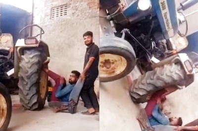 Watch: Man Injures Leg Attempting To Lift 5-tonne Tractor