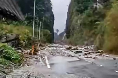 Portion of NH-313 Caves in Due to Landslide in Arunachal Pradesh