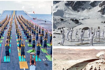 International Yoga Day 2023 LIVE Updates: Mega Gujarat Event Sees 1 Lakh Participants; Asanas Seen on INS Deck, Remote Mountain | Stunning Pics