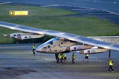 Solar-powered plane suspends second-leg of its global flight over battery woes