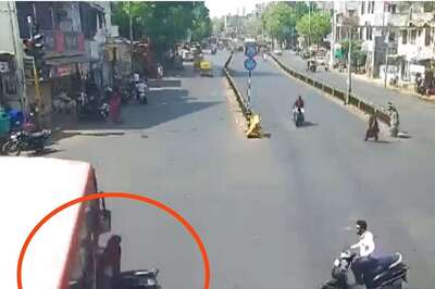 On Cam: Rider Dies After Speeding Gujarat Transport Bus Hits His Bike