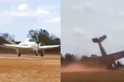 Watch: Plane Topples on Runway As Nose Gear Collapses