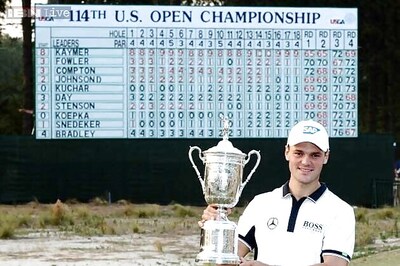 Martin Kaymer romps to eight-shot win at US Open