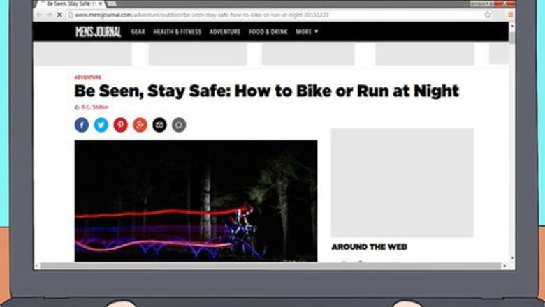 How to Stay Visible Riding a Bike at Night