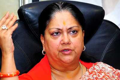 Raj BJP Tussle Out in The Open: Raje Shows Clout at B'day, Poonia at Protest