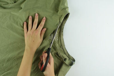 How to Cut Oversized T Shirts