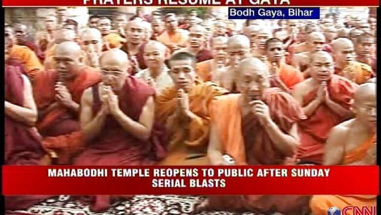 Live: Mahabodhi temple reopens for public a day after blasts