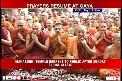 Live: Mahabodhi temple reopens for public a day after blasts